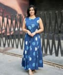 Top with skirt set - Flat Medium Blue view 1