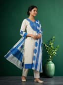 POLY MUSLIN SILK 3PCS SET KURTHI view 4